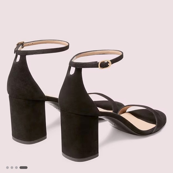 Stuart Weitzman black suede heels size 8 - Picture 2 of 12